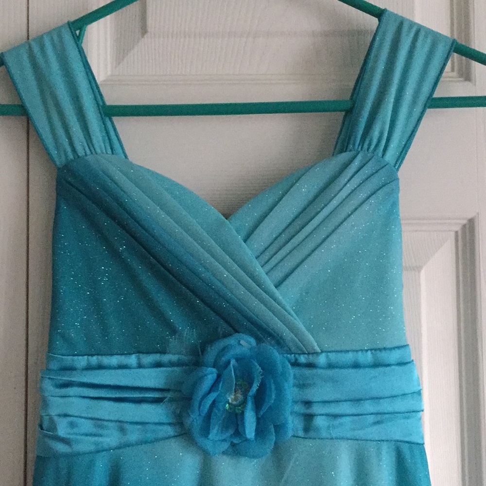 My Michelle  Girls kids Teal Dress Sz. 12